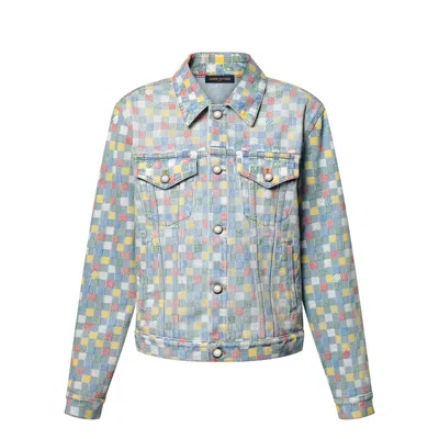 Pre-owned Louis Vuitton Men's  Damier Denim Trucker Jacket