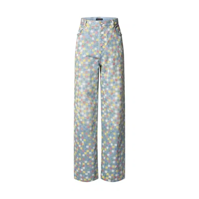 Pre-owned Louis Vuitton Men's  Damier Denim Wideleg Pants