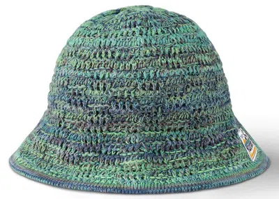 Pre-owned Louis Vuitton Men's  Damier Palm Tree Crochet Hat In Green