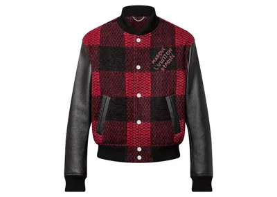 Pre-owned Louis Vuitton Men's  Damier Varsity Blouson In Black