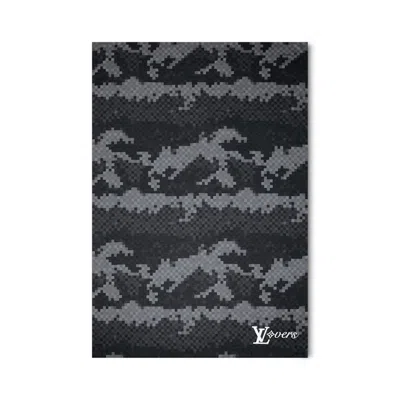 Pre-owned Louis Vuitton Men's  Damoflage Stole In Black