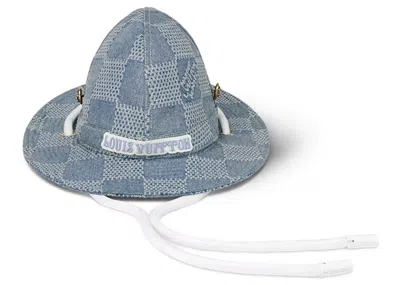 Pre-owned Louis Vuitton Men's  Dandy Bucket Hat In Denim Blue