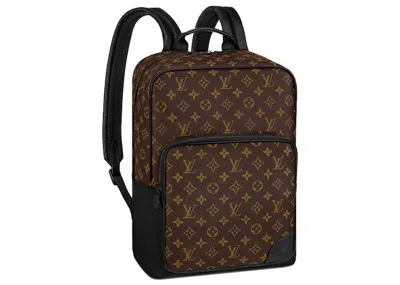 Pre-owned Louis Vuitton Men's  Dean Backpack In Monogram Macassar