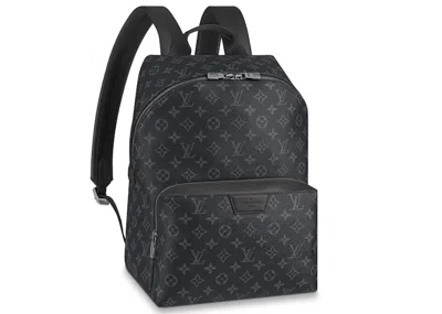 Pre-owned Louis Vuitton Men's  Discovery Backpack Monogram Eclipse Pm In Black