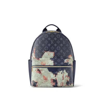 Pre-owned Louis Vuitton Men's  Discovery Backpack Pm In Ink Blue