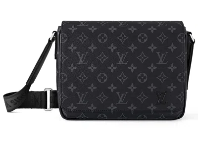 Pre-owned Louis Vuitton Men's  District Pm In Monogram Eclipse