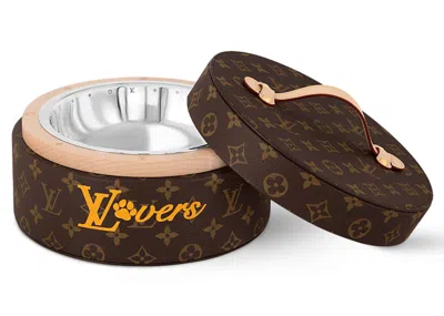 Pre-owned Louis Vuitton Men's  Dog Bowl In Monogram