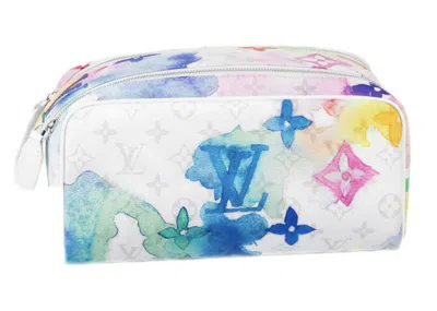 Pre-owned Louis Vuitton Men's  Dopp Kit Monogram Watercolor