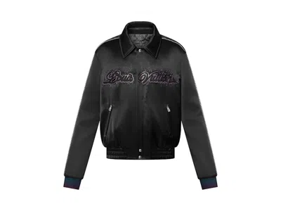 Pre-owned Louis Vuitton Men's  Embellished Souvenir Blouson In Black