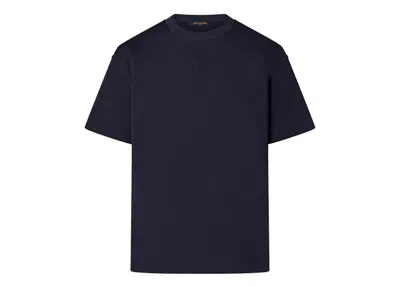 Pre-owned Louis Vuitton Men's  Embossed Lv T-shirt In Corbeau