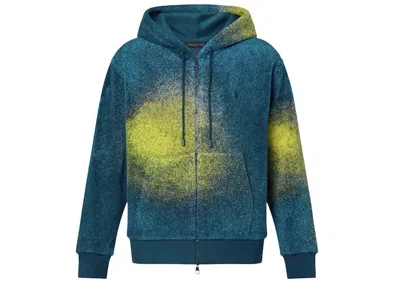 Pre-owned Louis Vuitton Men's  Embroidered Zip Through Hoodie