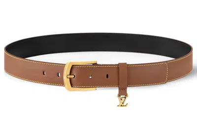 Pre-owned Louis Vuitton Men's  Everyday Pin 35mm Belt In Brown