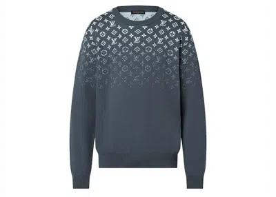 Pre-owned Louis Vuitton Men's  Gradient Cotton Crewneck Sweatshirt In Volcanic Ash
