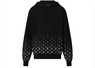 Pre-owned Louis Vuitton Men's  Gradient Cotton Hoodie In Black/white