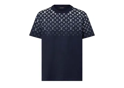 Pre-owned Louis Vuitton Men's  Gradient Cotton T-shirt In Navy Blue