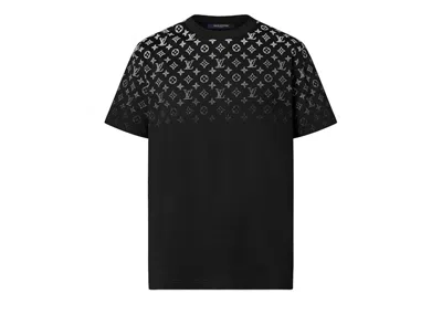 Pre-owned Louis Vuitton Men's  Gradient Cotton T-shirt In White/black In Multi