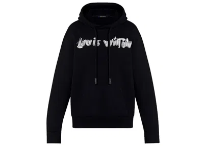 Pre-owned Louis Vuitton Men's  Graphic Hoodie In Black
