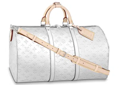 Pre-owned Louis Vuitton Men's  Keepall 50 Monogram In Mirror