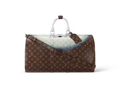 Pre-owned Louis Vuitton Men's  Keepall Bandouliere 50 In Metallic