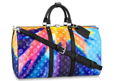 Pre-owned Louis Vuitton Men's  Keepall Bandouliere 50 Sunset Monogram