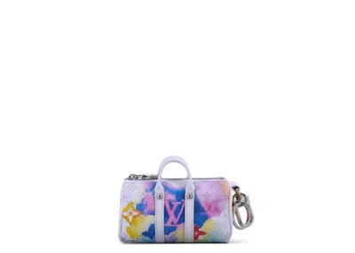 Pre-owned Louis Vuitton Men's  Key Holder & Bag Charm Monogram Watercolor