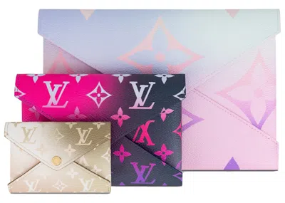 Pre-owned Louis Vuitton Men's  Kirigami Pochette In Sunrise Pastel In Orange