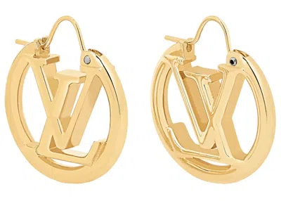 Pre-owned Louis Vuitton Men's  Louise Earrings In Gold