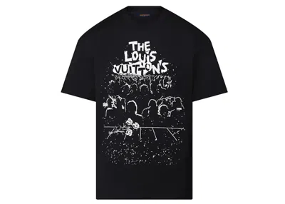 Pre-owned Louis Vuitton Men's  Lv Concert Print T-shirt In Black