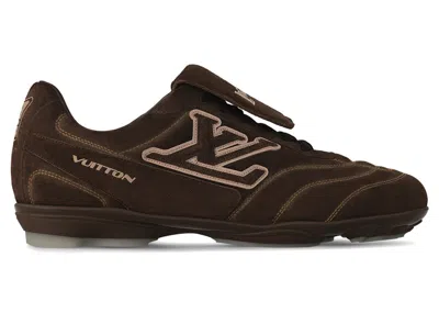 Pre-owned Louis Vuitton Men's  Lv Footprint Soccer Sneakers In Brown