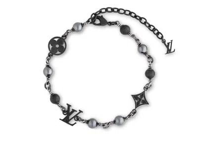 Pre-owned Louis Vuitton Men's  Lv Pearls Bracelet In Black