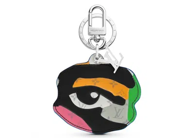 Pre-owned Louis Vuitton Men's  Lv Portrait Figurine Key Holder And Bag Charm