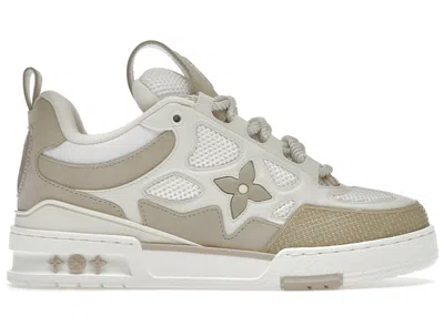 Pre-owned Louis Vuitton Men's  Lv Skate Sneaker Sneakers In Beige/white