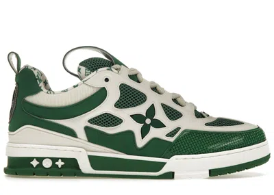 Pre-owned Louis Vuitton Men's  Lv Skate Sneaker Sneakers In Green/white In Multi