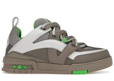 Pre-owned Louis Vuitton Men's  Lv Skate Sneaker Sneakers In Grey/green