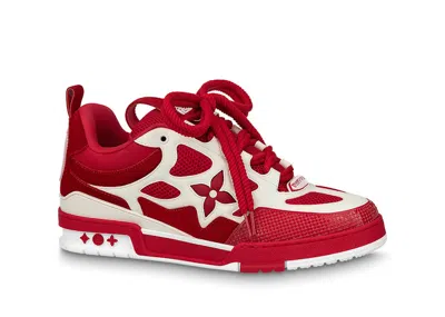 Pre-owned Louis Vuitton Men's  Lv Skate Sneaker Sneakers In Red/white