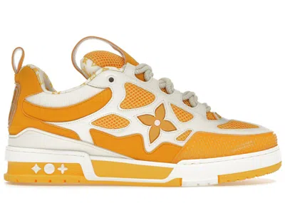Pre-owned Louis Vuitton Men's  Lv Skate Sneaker Sneakers In Yellow/white