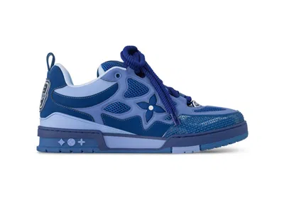Pre-owned Louis Vuitton Men's  Lv Skate Sneakers In Blue