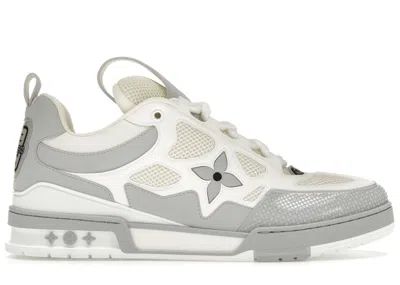 Pre-owned Louis Vuitton Men's  Lv Skate Sneakers In Grey/white In Multi