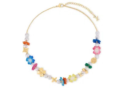 Pre-owned Louis Vuitton Men's  Lv Surfin' Flower Necklace In Multi