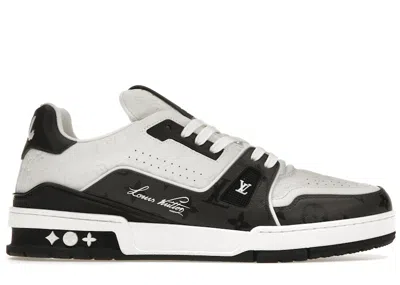 Pre-owned Louis Vuitton Men's  Lv Trainer #54 Sneakers In Black/white