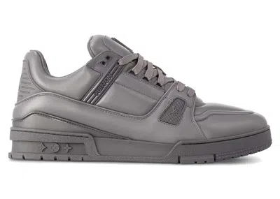 Pre-owned Louis Vuitton Men's  Lv Trainer Dark Sneakers In Grey