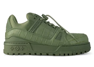 Pre-owned Louis Vuitton Men's  Lv Trainer Maxi Sneaker Sneakers In Khaki