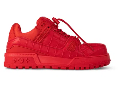 Pre-owned Louis Vuitton Men's  Lv Trainer Maxi Sneaker Sneakers In Red