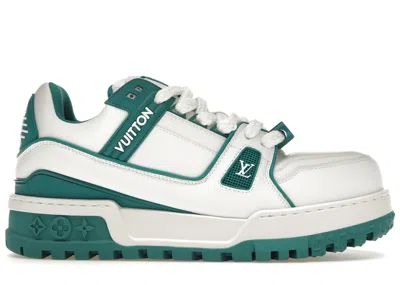 Pre-owned Louis Vuitton Men's  Lv Trainer Maxi Sneaker Sneakers In White/green