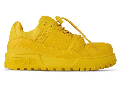Pre-owned Louis Vuitton Men's  Lv Trainer Maxi Sneaker Sneakers In Yellow