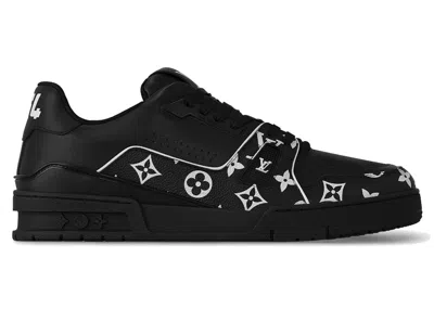 Pre-owned Louis Vuitton Men's  Lv Trainer Monogram Sneakers In Black/white