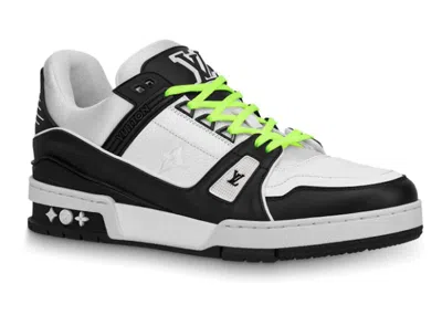 Pre-owned Louis Vuitton Men's  Lv Trainer Sneakers In Black/white In Multi