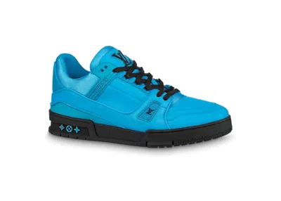 Pre-owned Louis Vuitton Men's  Lv Trainer Sneakers In Blue/black