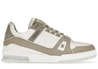 Pre-owned Louis Vuitton Men's  Lv Trainer Sneakers In Grey/white In Multi