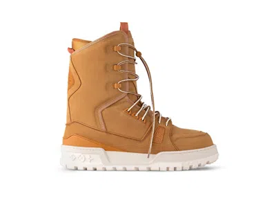 Pre-owned Louis Vuitton Men's  Lv Trainer Snow Boot Sneakers In Beige/white